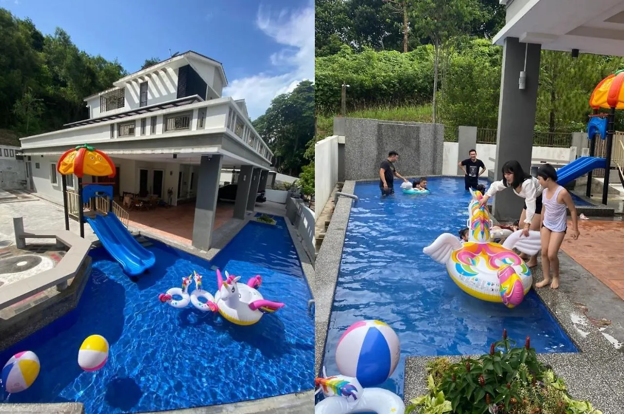 60Pax 9Br Villa Kids Swimming Pool, Ktv, Bbq N Pool Tables Near Spice Arena Penang 9800 Sqft バヤンレパス 別荘