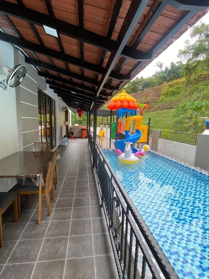 60Pax 9Br Villa Kids Swimming Pool, Ktv, Bbq N Pool Tables Near Spice Arena Penang 9800 Sqft バヤンレパス 別荘